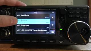 Icom IC 7300  How to configure JT65 [upl. by Milena]