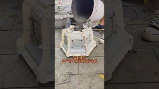 Plastic mold  hexagonal cementflowerpot making complete process part 480 [upl. by Soilissav]