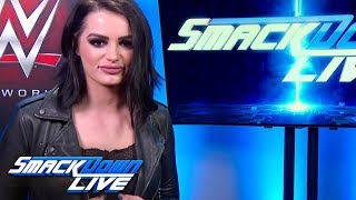 Paige announces a Last Woman Standing Match for WWE Evolution SmackDown LIVE Oct 9 2018 [upl. by Mariandi134]