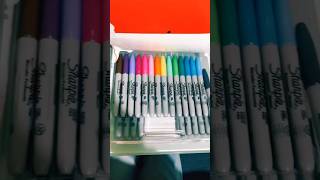 “ABRIENDO SHARPIES”🩷 sharpies plumones markers creative [upl. by Ahselef385]