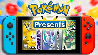 Gen1 Gen2 amp Gen3 Pokémon Games On The Nintendo Switch  Pokémon Speculation [upl. by Nyrmak]