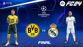 FC 24  Borussia Dortmund vs Real Madrid  UEFA Champions League Final  PS5™ 4K60 [upl. by Izabel]