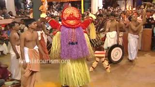 Vishnumoorthy Theyyam at Cheemeni Vishumoorthy Temple Kasaragod [upl. by Fanestil]