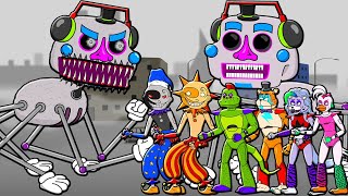 TOP 10 SERIES OF FNAF 9 ANIMATRONICS DJ MUSIC MAN SUNRISE amp MOONDROP FNAF 9 Security Breach [upl. by Yriek]