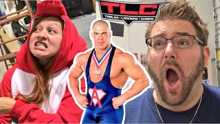 HUGE WWE TLC KURT ANGLE SHOCKER HEEL WIFE RUINS GTS WRESTLING WAREHOUSE [upl. by Fem]