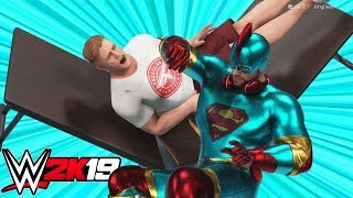 NINJA and TFUE vs SUPER GAMING FAMILY  WWE 2K19 Gameplay [upl. by Sakiv290]