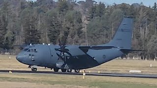 RAAF ALENIA C27 Spartan Departs from Canberra International Airport [upl. by Lerrud897]