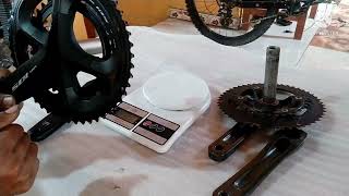 crank tiagra vs crank 105 berat review [upl. by Reyaht]