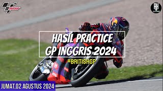 Hasil Motogp Hari iniHasil Latihan Bebas Gp Inggris 2024PR Gp Inggris 2024Jadwal Motogp 2024 [upl. by Eetnwahs295]