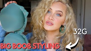 10 Tips for Styling a BIG BUST 😅 TRY ON [upl. by Gersham]