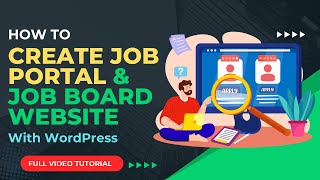 Create Job Portal amp Job Board Website With WordPress in 2024 [upl. by Neersin]