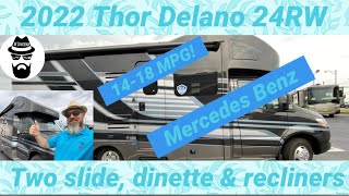 Double slide Sprinter with EVERYTHING 2022 Thor Delano 24RW [upl. by Asylem41]