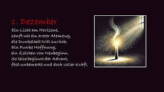 Lyrischer Adventkalender 2024  1 Dezember [upl. by Cecile]