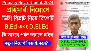 Primary Recruitment 2024 update।primary tet 2022 interview।DElEd BEd dual degree case update। [upl. by Nylloc278]