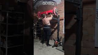 Cilindro estricto 6x4 122kg fuerza strongman press fitness [upl. by Olivette29]