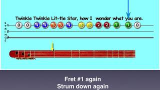 Playing Songs Tutorial D Strumstick [upl. by Aiuhsoj334]