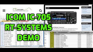 ICOM IS705 RTSystems Programming Software [upl. by Shanan]