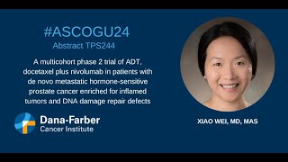 ASCOGU24 Xiao Wei MD on TPS244  DanaFarber Cancer Institute [upl. by Finzer]