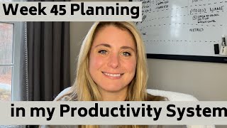 Weekly Planning in OneNote Productivity System Week 45 [upl. by Helgeson58]