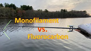 Fishing Line for Crappies Monofilament vs Fluorocarbon 4 lb test [upl. by Almeida]