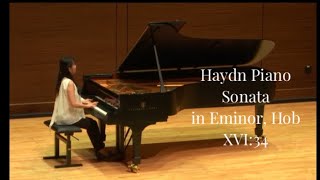 Yeongju Choi최영주 Haydn Piano Sonata in E minor HobXVI34 [upl. by Morell]