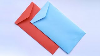 How To Make Official Envelope Step by Step  Making Envelope With glue and scissor At Home [upl. by Nobe]