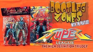 Bootleg Zones Super League Heros Batman and Spiderman figures [upl. by Hsiekal]