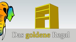 Das goldene Regal  Proportionen zum Möbeldesign am Beispiel eines Regals  goldener Schnitt [upl. by Travers]