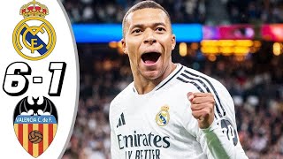 Real Madrid vs Valencia 61 Match Highlights amp All Goals  2024 [upl. by Staal791]