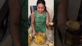 MUTTON BAMBOO BIRYANI Vs CHICKEN BAMBOO BIRYANI😱BIRYANI WAR🔥 shorts foodie eating [upl. by Yetak107]