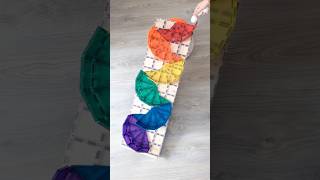 Building a Pikler Ramp Ball Run with CONNETIX Magnetic Tiles playfulstories [upl. by Elocen438]