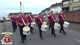 Castlederg Young Loyalists Old Boys FB 7  11th Night in Castlederg 2024 [upl. by Enalahs]