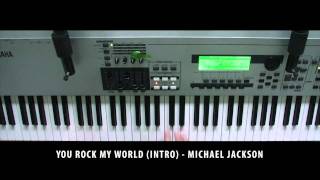 YOU ROCK MY WORLD  Michael Jackson  PianoSynthesizer [upl. by Aliban]