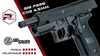 Pistola Sig Sauer P226 Chumbinho Blowback Co2 45mm [upl. by Christopher]