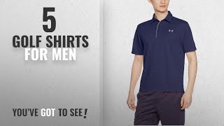 Top 10 Golf Shirts For Men 2018 Under Armour Mens Tech Polo Short Sleeve TShirt Midnight [upl. by Ronal]