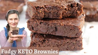 Keto Zucchini Brownies  fudgy moist delectable [upl. by Potts188]