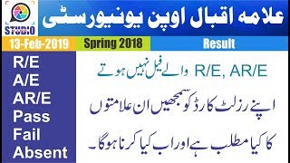 Understand Your Result  AIOU Result Symbols  Results Datails For New Students [upl. by Adlemi]