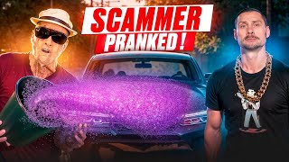 PRANKS DESTROY SCAMMERS LUXURY CAR GLITTER PAYBACK [upl. by Euseibbob]