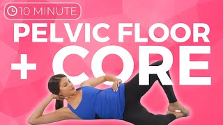 10 minute Postnatal Yoga for Core Pelvic Floor amp Diastasis Recti [upl. by Aicirtac]