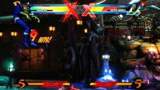 UMVC3  Hsienko Level 3 X Factor Gong Loop [upl. by Clarinda]