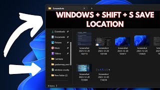 Snipping Tool Windows SHIFT  S  Save Location in Windows 11 [upl. by Eilra496]