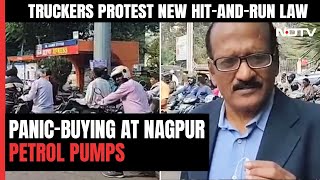 Long Queues At Maharashtra Petrol Pumps As Protests Trigger PanicBuying [upl. by Akir]