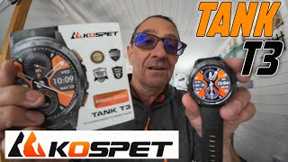 KOSPET Tank T3 rugged Smartwatch [upl. by Yrehc]