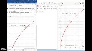 Gjennomsnittlig og momentan vekstfart i GeoGebra 6 [upl. by Mehs]