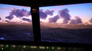 ILS Approach BERNBELP  B737800NG Homecockpit FSX  1080p HD [upl. by Ainocal120]