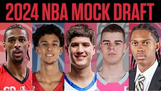 2024 NBA Mock Draft PostCombine 2 Rounds amp All 58 Picks [upl. by Lundquist]