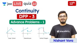 JEE Continuity DPP 3  Class 12  Unacademy JEE  JEE Maths  Nishant Sir [upl. by Kinghorn]