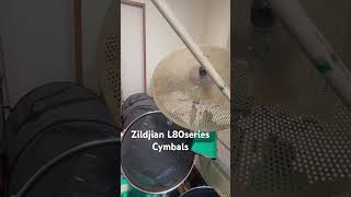 Zildjian L80 Series Cymbals 🥁sound check😆 drums cymbals zildjian drummer [upl. by Gentry]