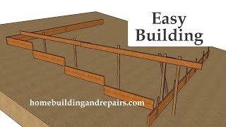 How To Layout And Calculate Measurements For Hillside Concrete Building Foundation [upl. by Ailil]