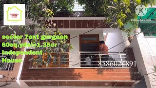 Sector 7ext Gurgaon  60sqyds  House  135cr  Gurgaon dream vlogs 1st floor [upl. by Perni]